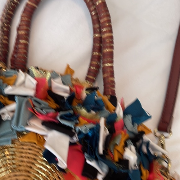 Sam Edelman Handbag Removable Leather Strap Used Twice Unique/ Statement Bag - Picture 6 of 6